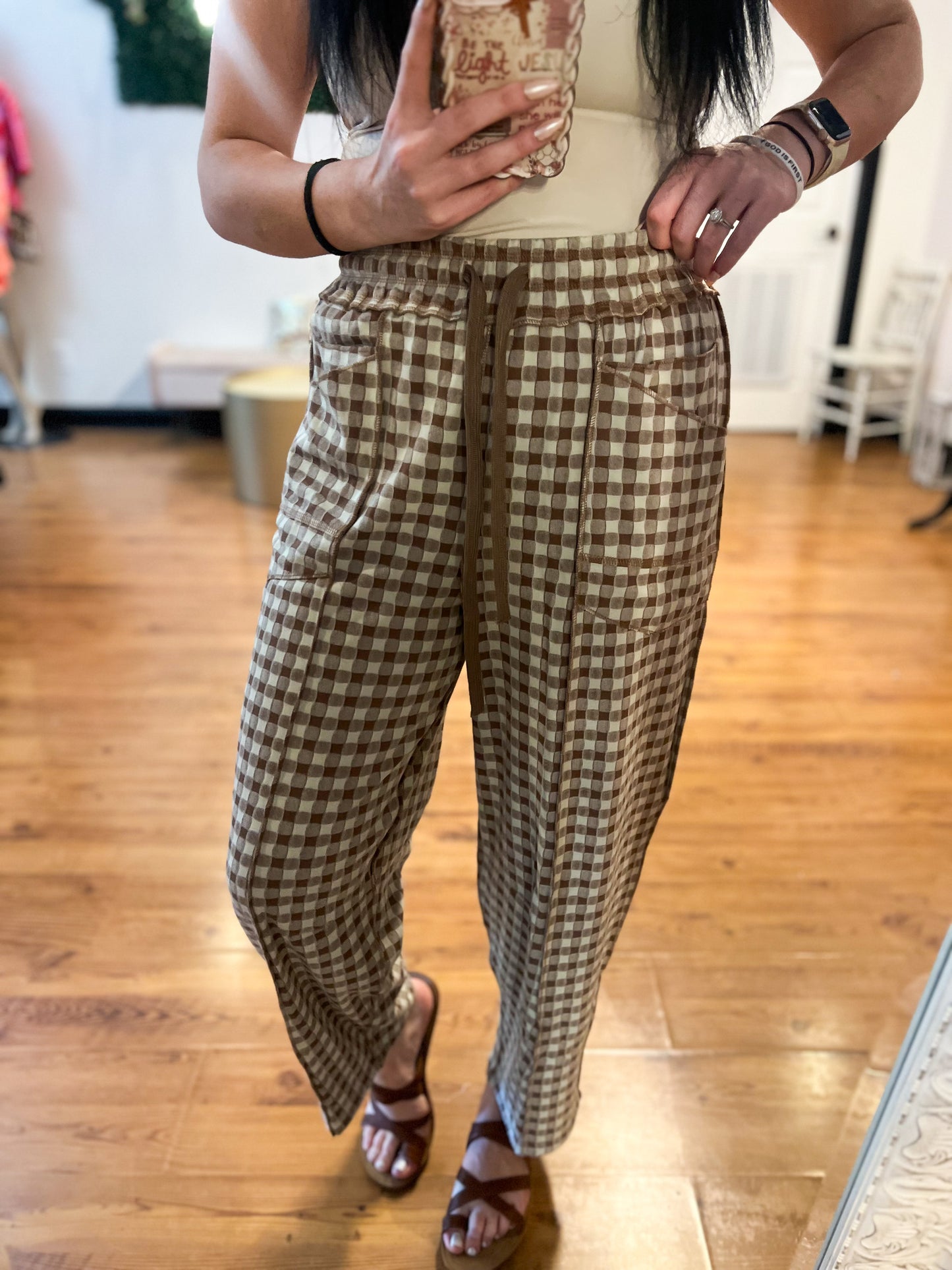 Check Me Out Barrel Utility Pants