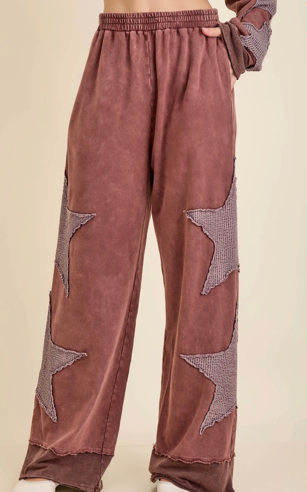 Casual Comfort Star Patch Pants