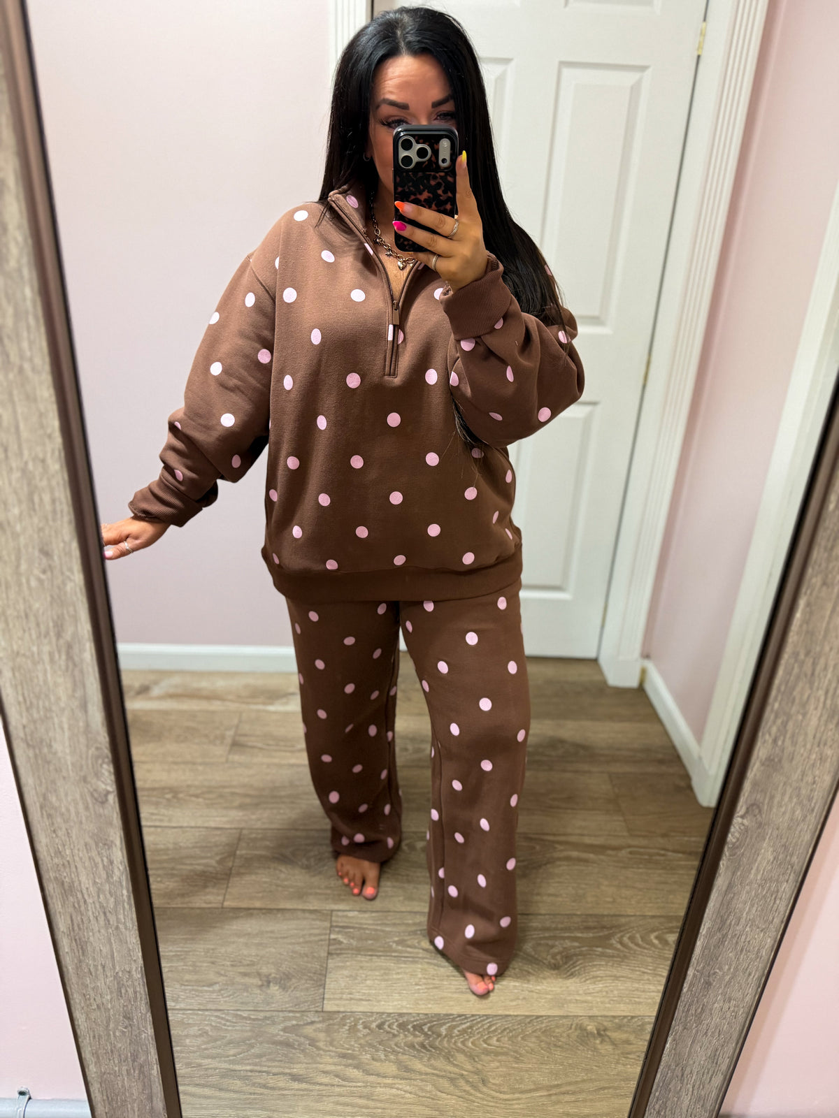 Morning Chill Polka Dot Set