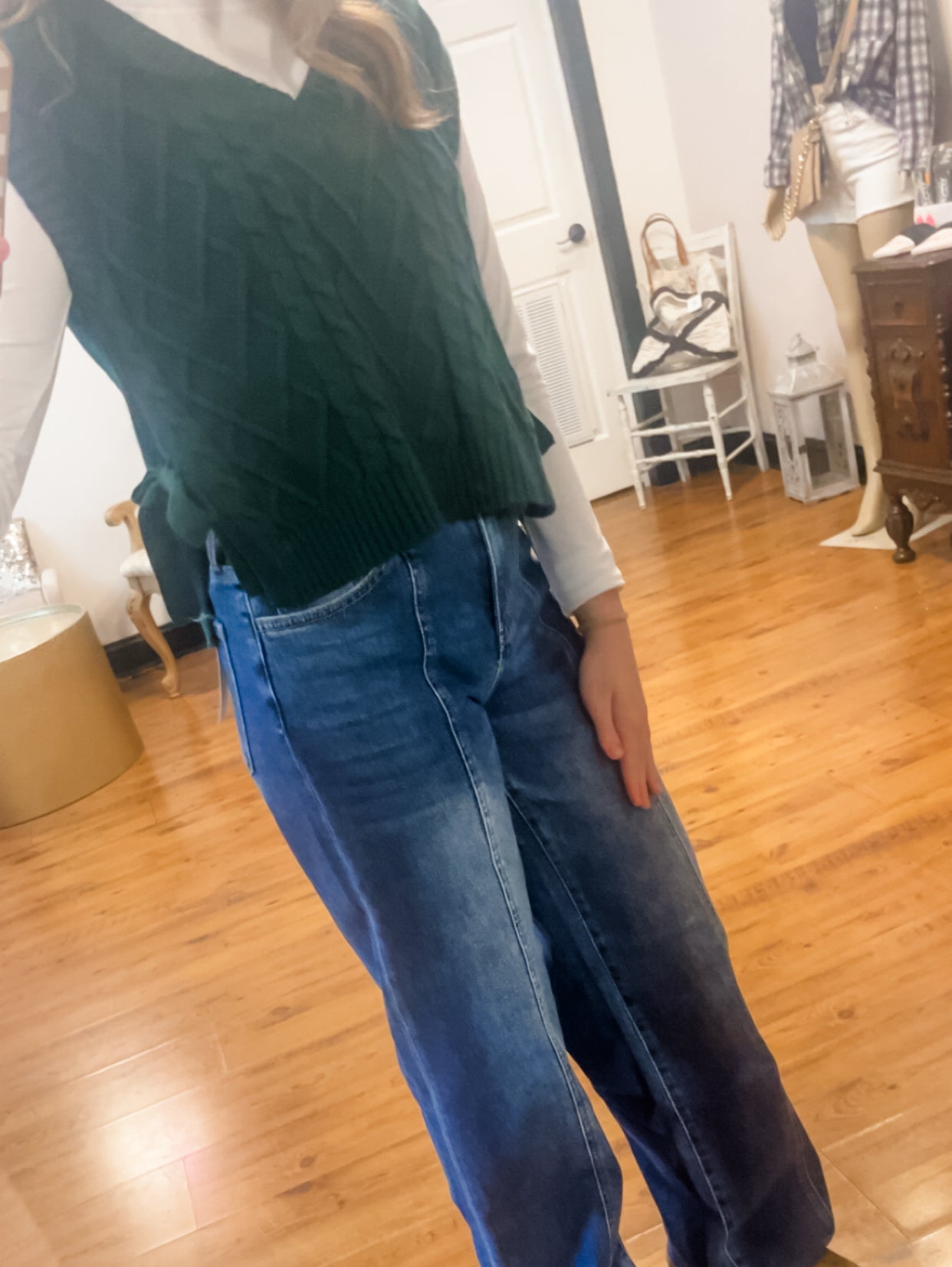 Jayce Trouser Hem Wide Leg Jeans