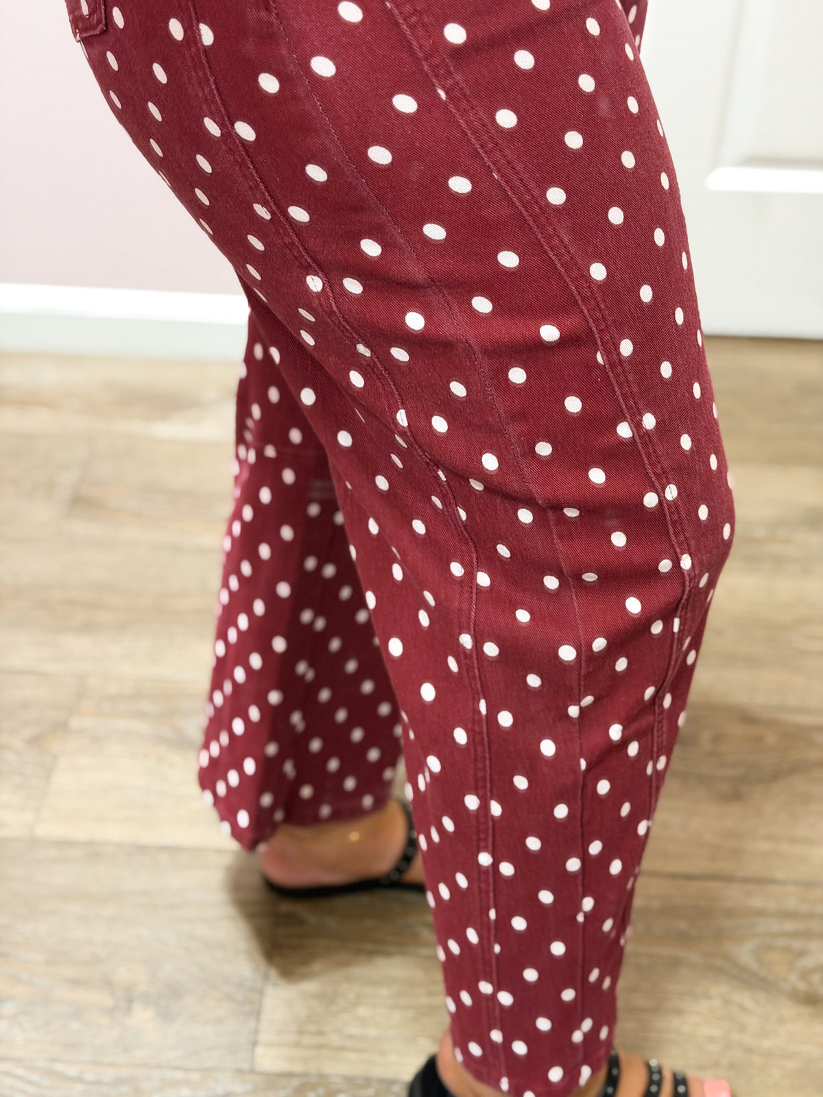 Dot to Dot Polka Dot Barrel Pants