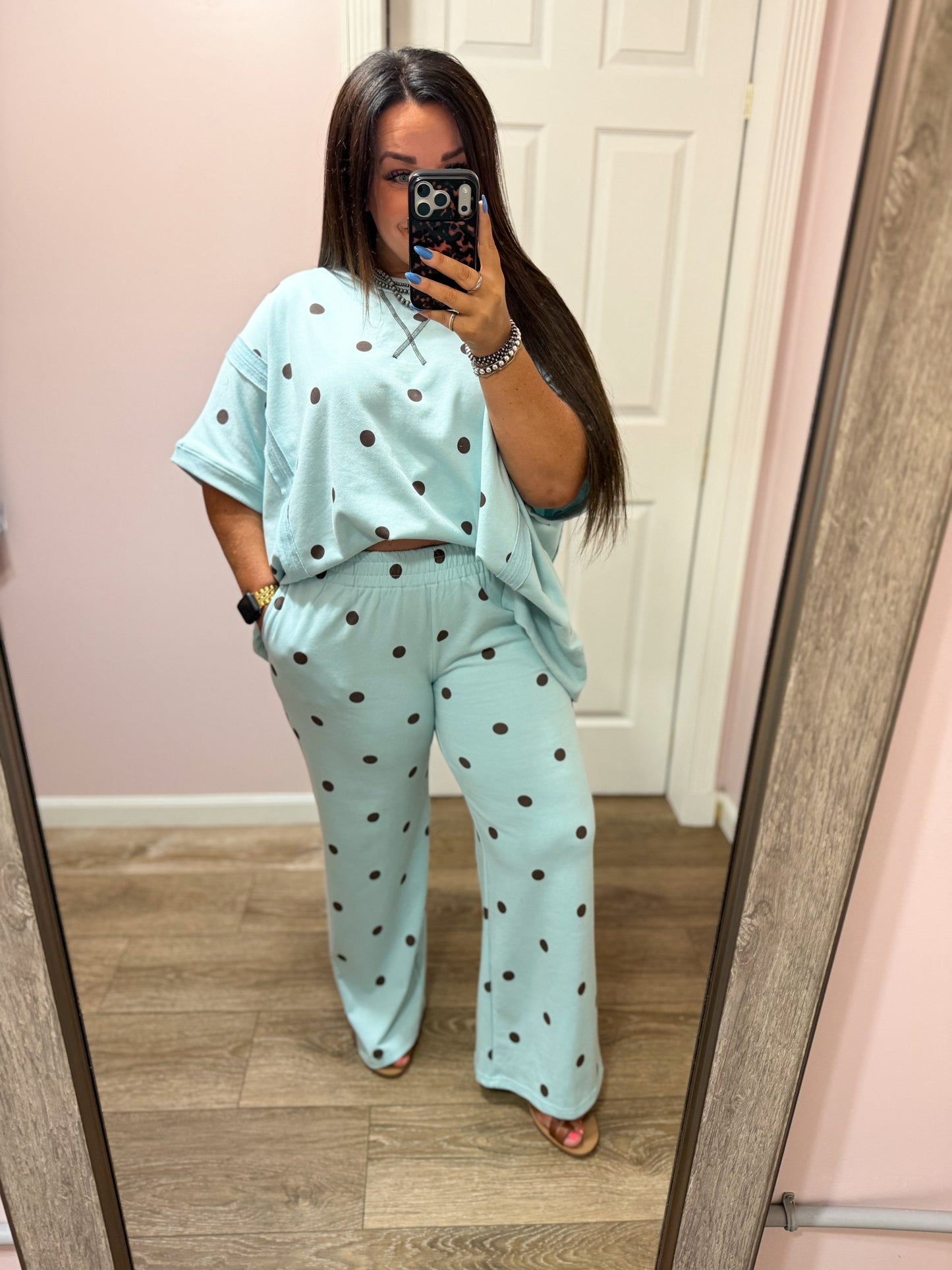 Serenity Polka Dot Lounge Set