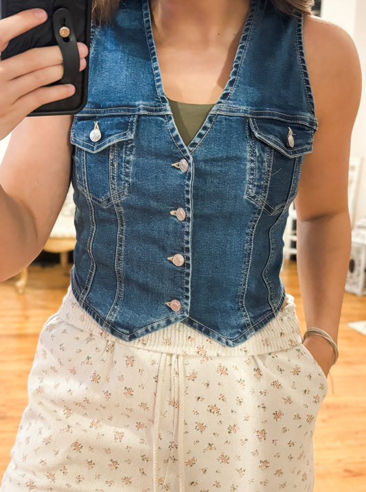 On The Rise Denim Vest