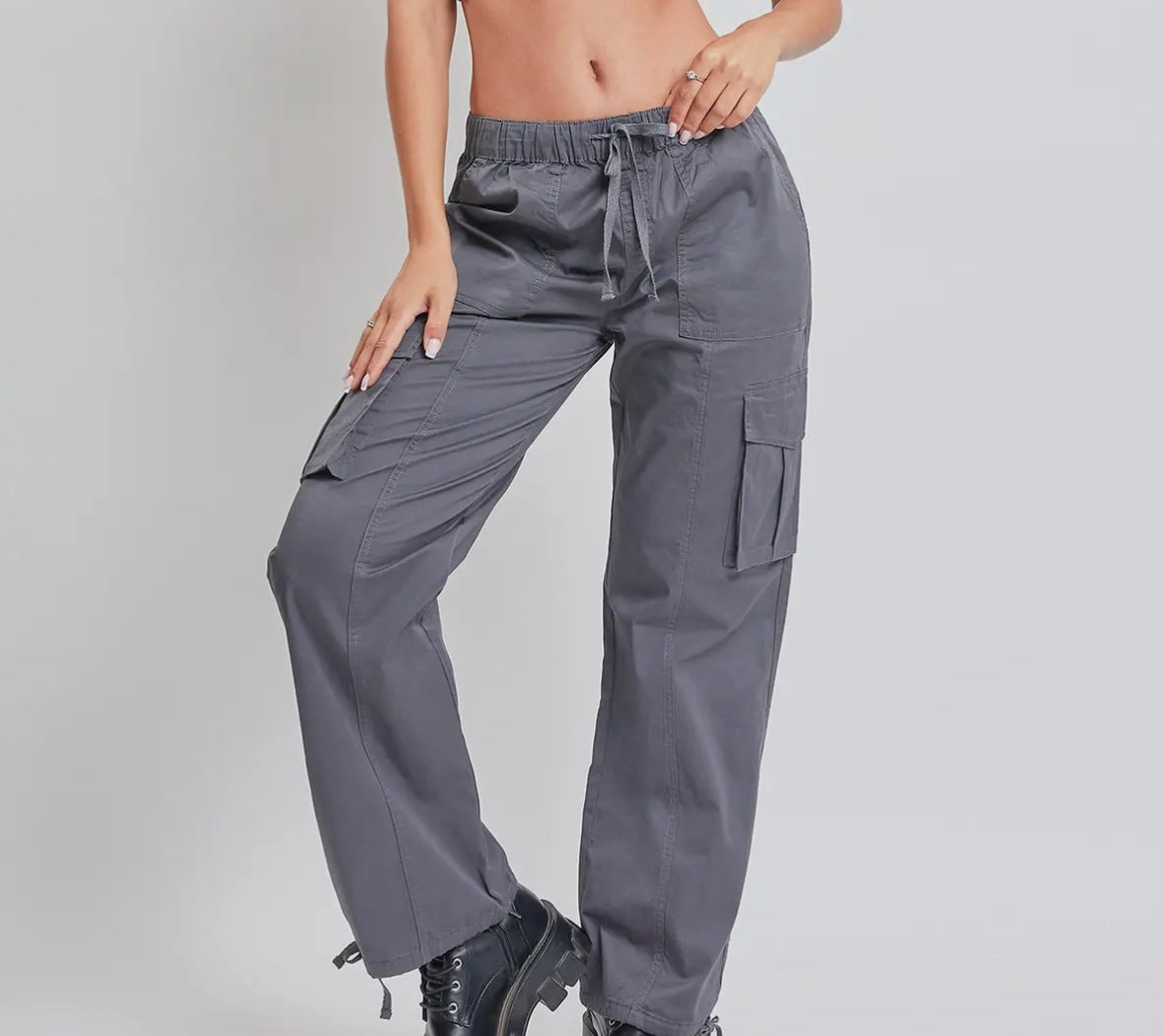 Chill Time Cargo Pants, Charcoal