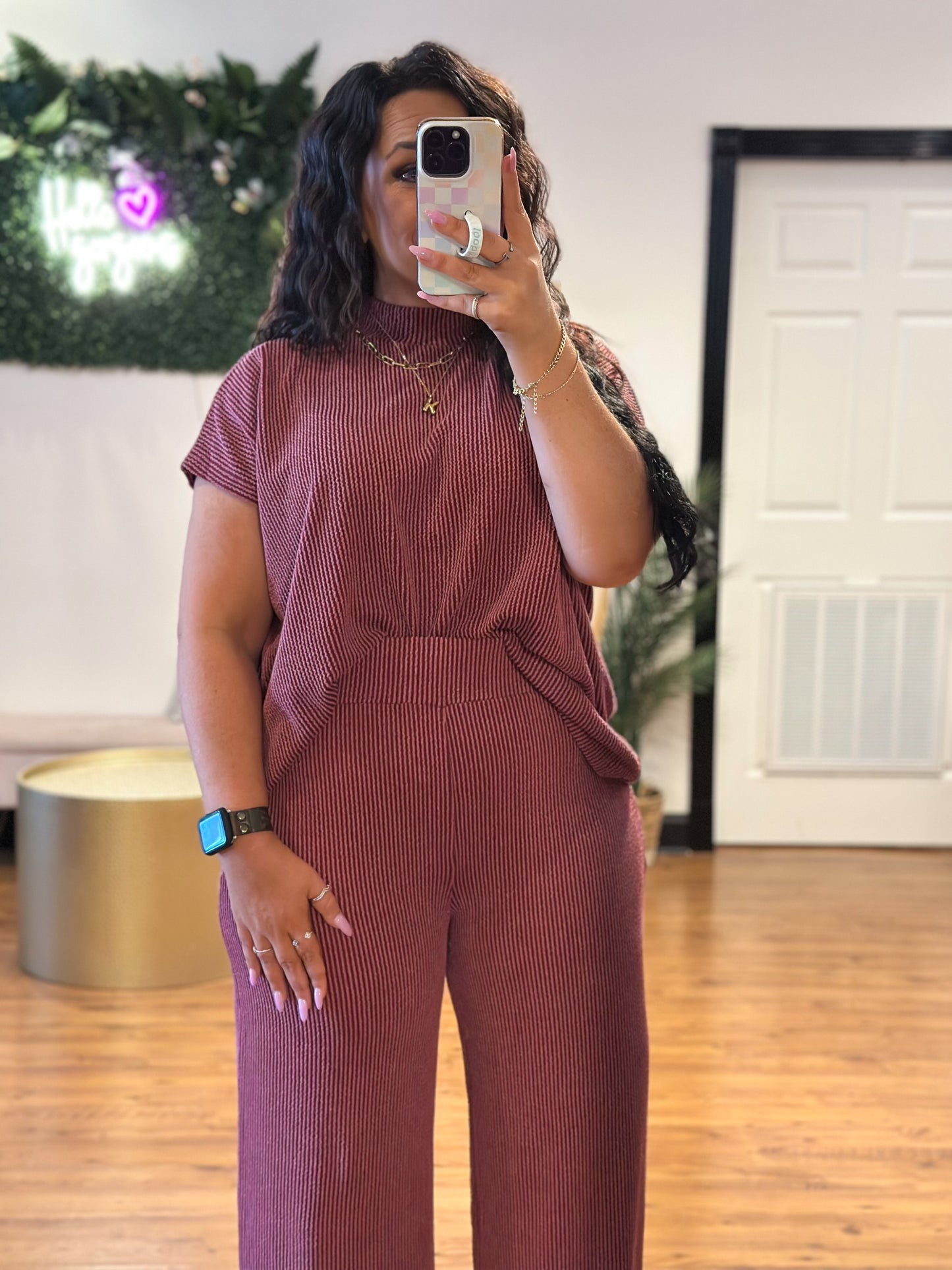 Styled Comfort Set, Burgundy