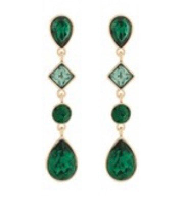 Glass Multi-Shape Drop Earrings