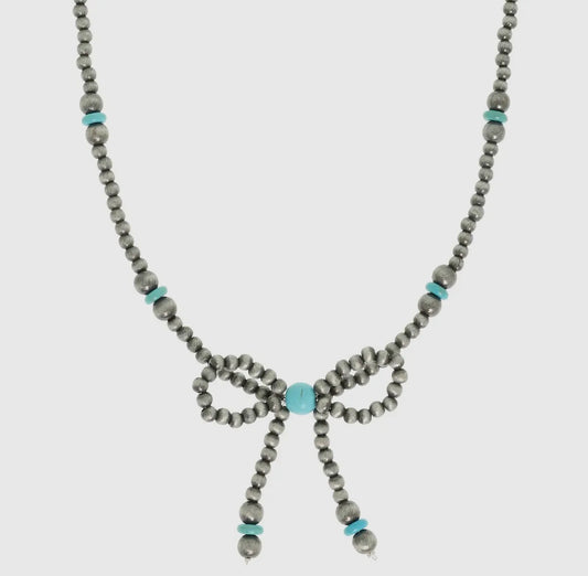 Navajo Pearl Bow Necklace