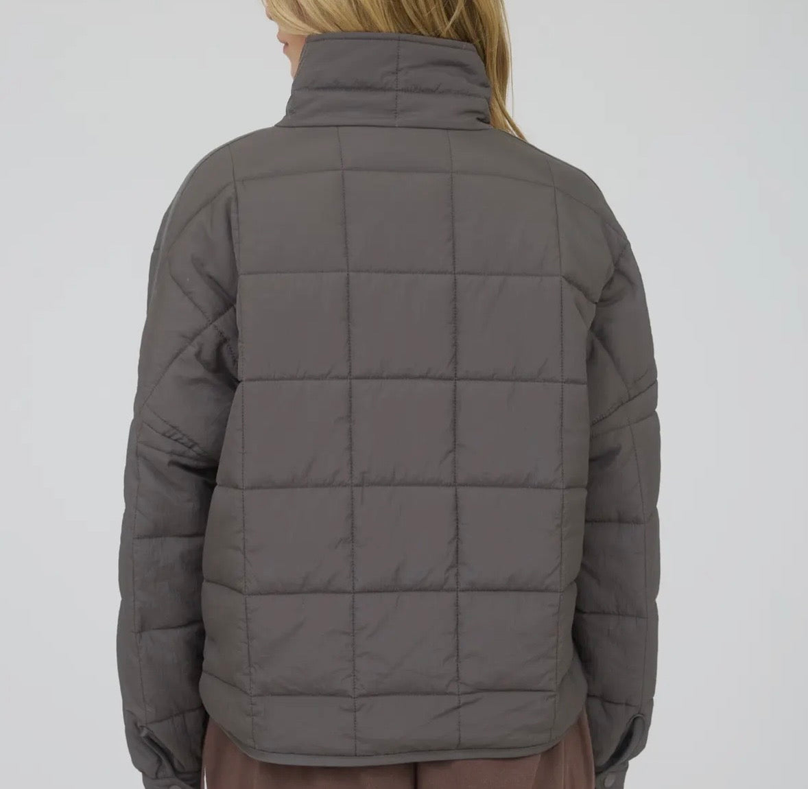 Quilted Zip-Up Jacket