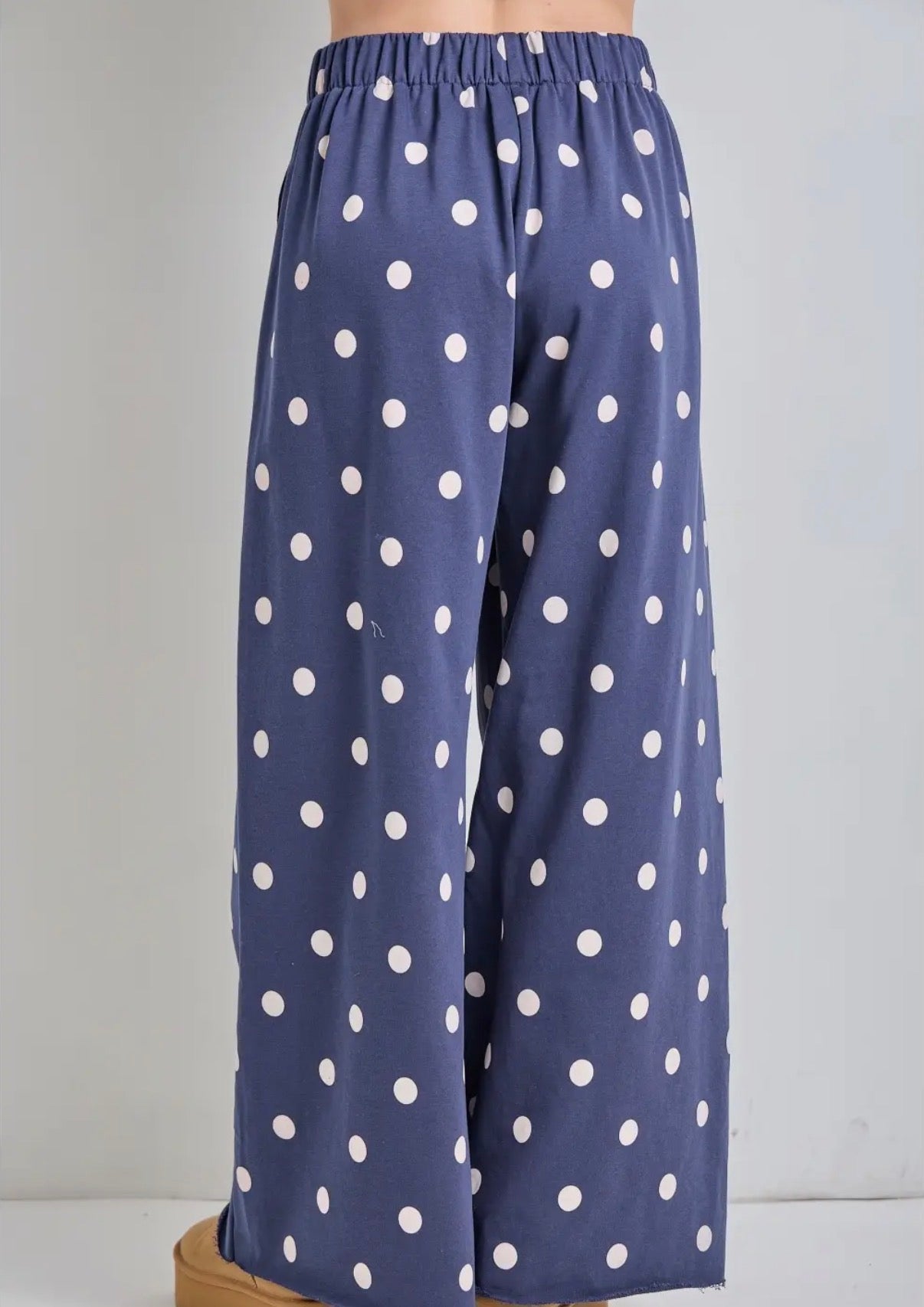 Polka Dot Knit Lounge Pants