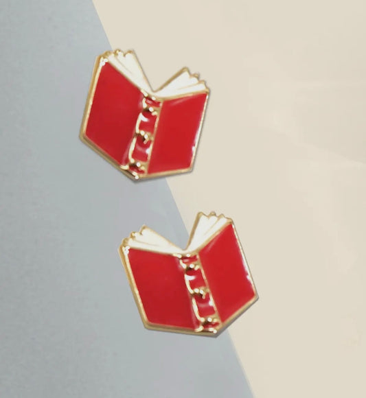 Book Earrings