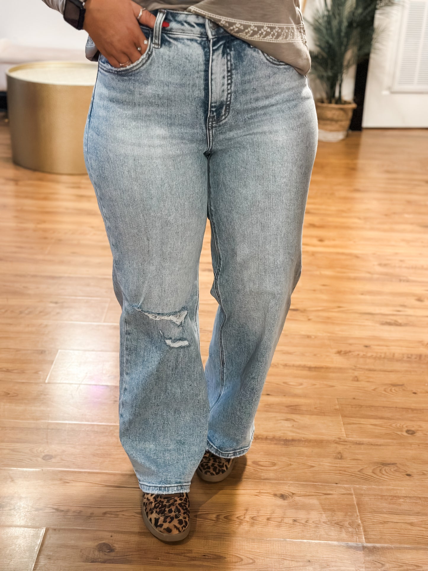 Luci Tummy Control Wide Leg Jeans