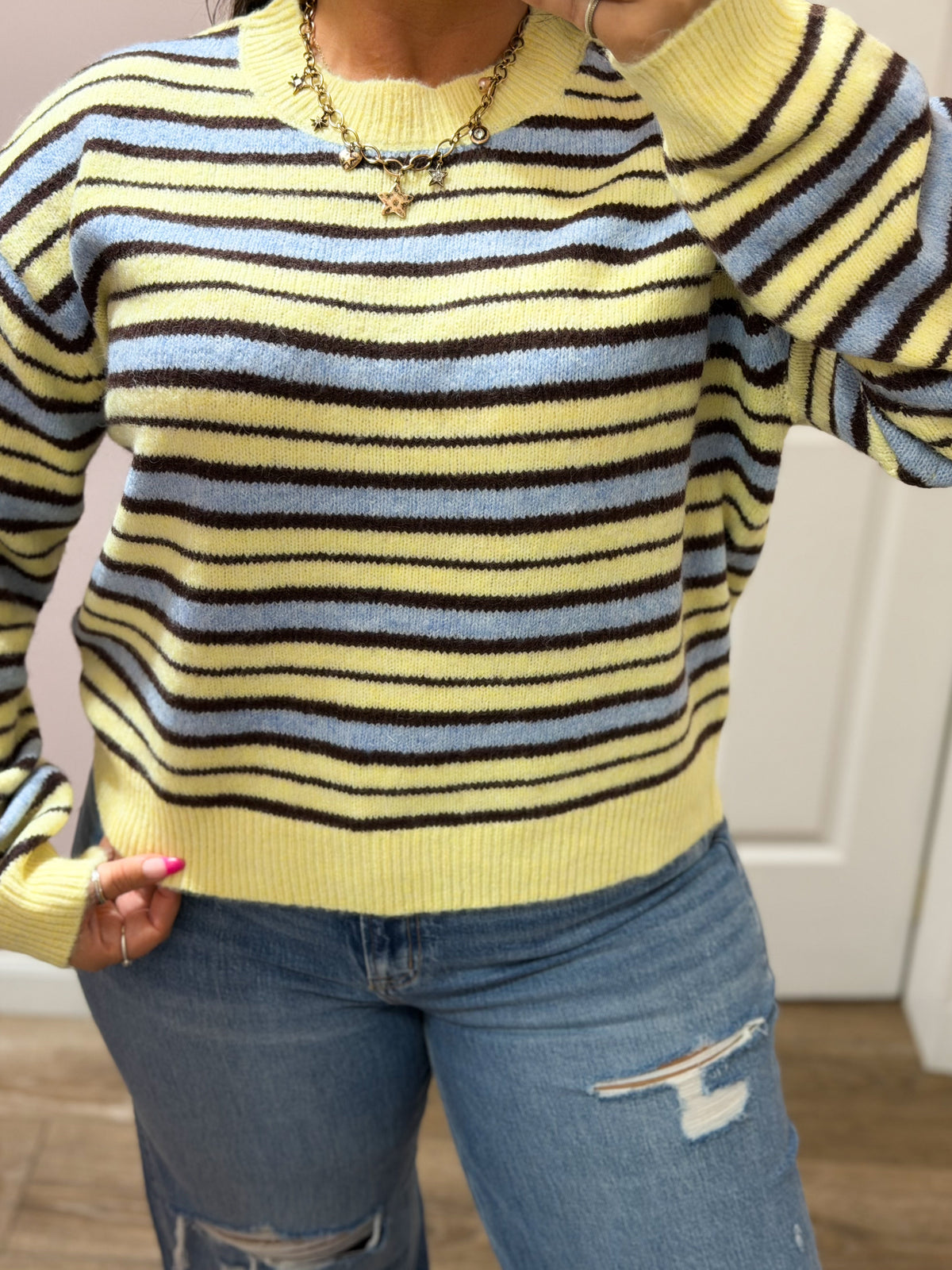 Trace the Lines Stripe Sweater