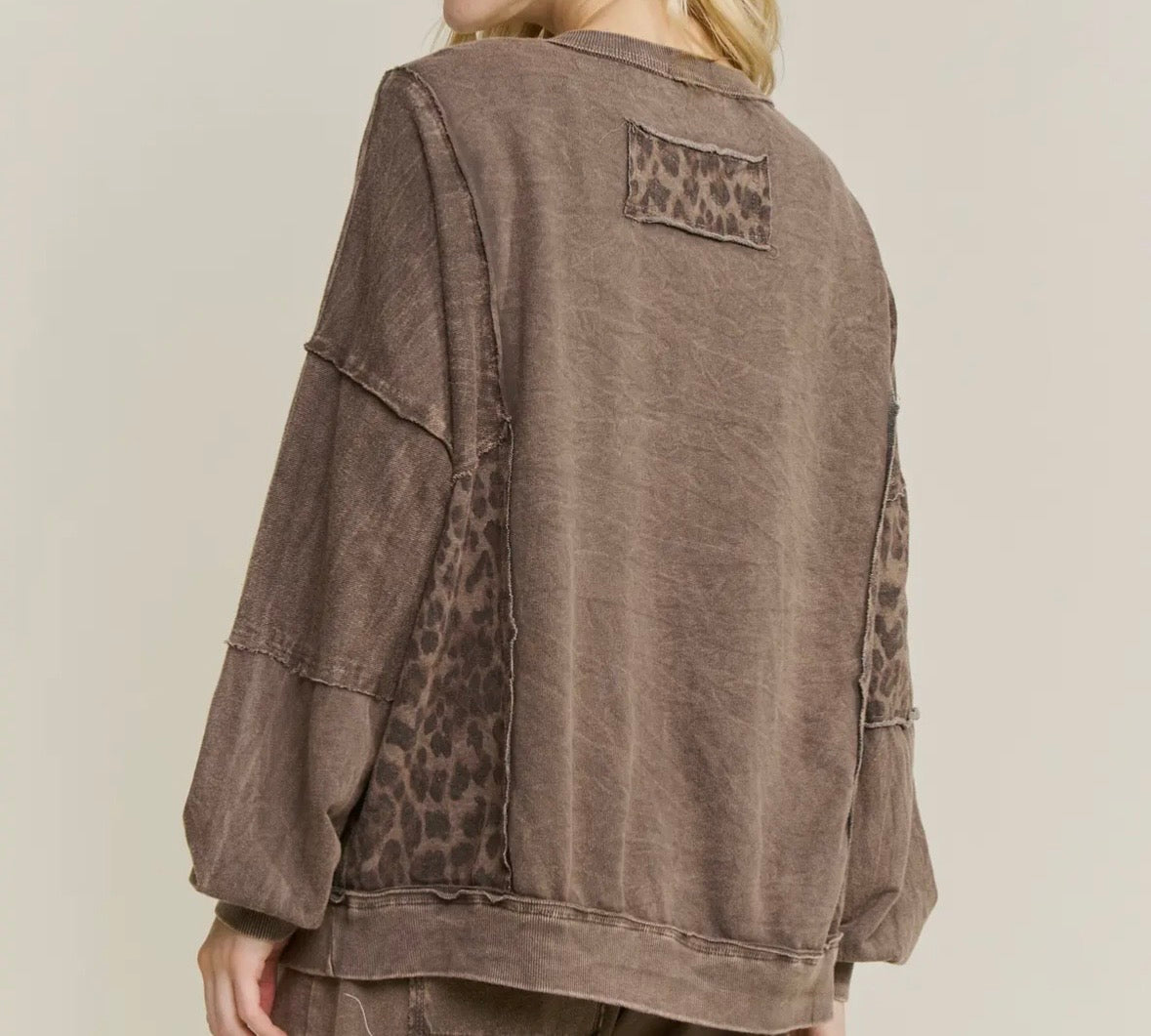 Kori Leopard Color Block Jacket