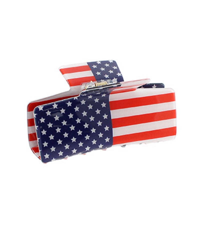 Flag Claw Clip