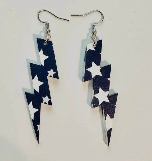 Star Bolt Earrings