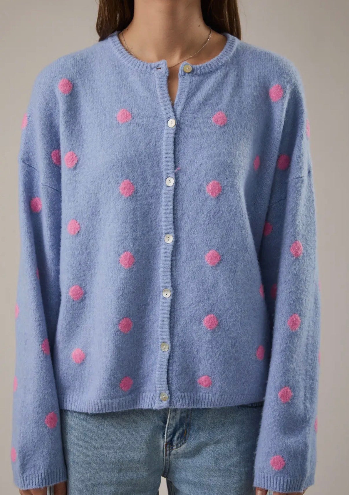Playful Polka Dot Cardigan