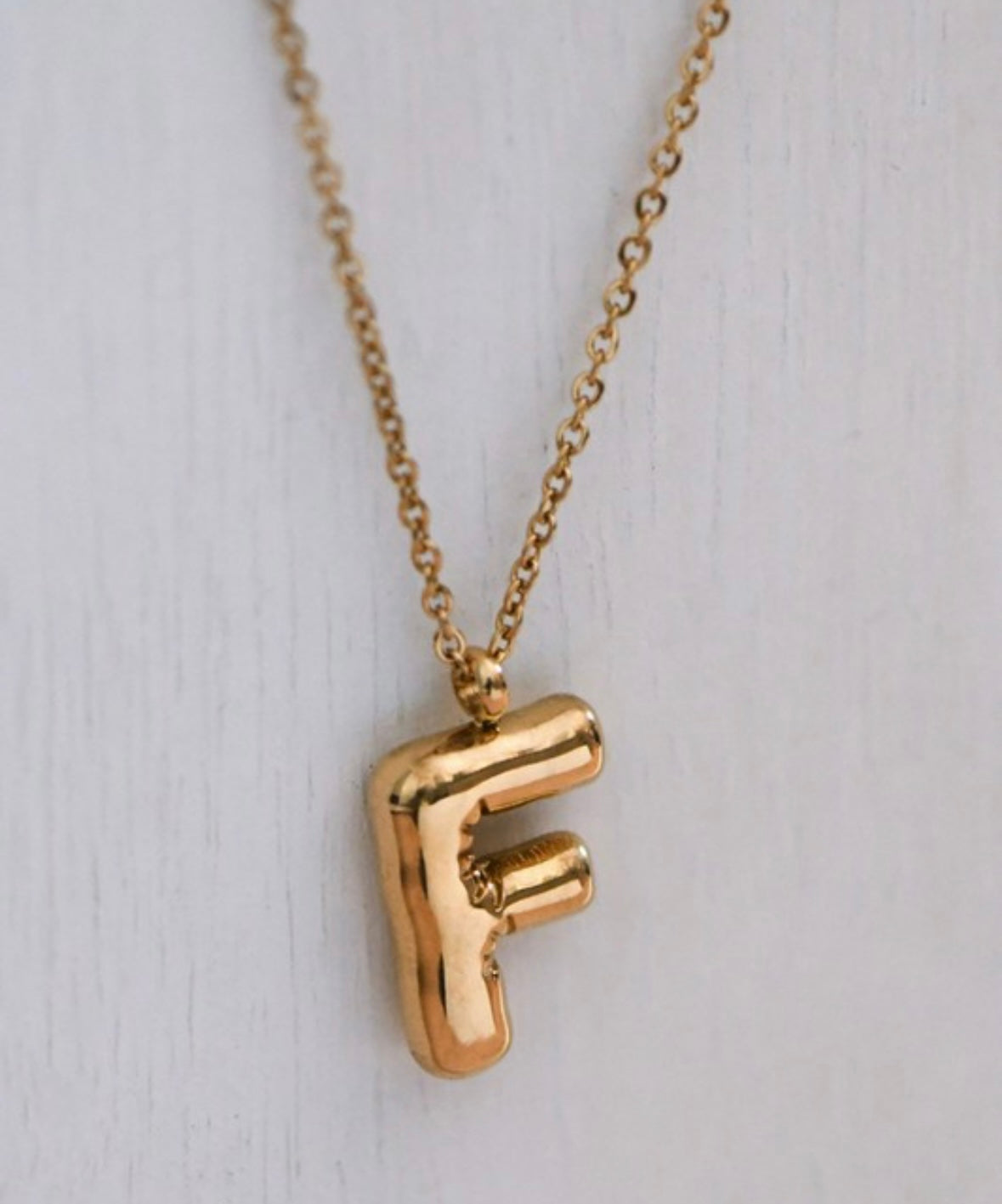 Bubble Initial Necklace