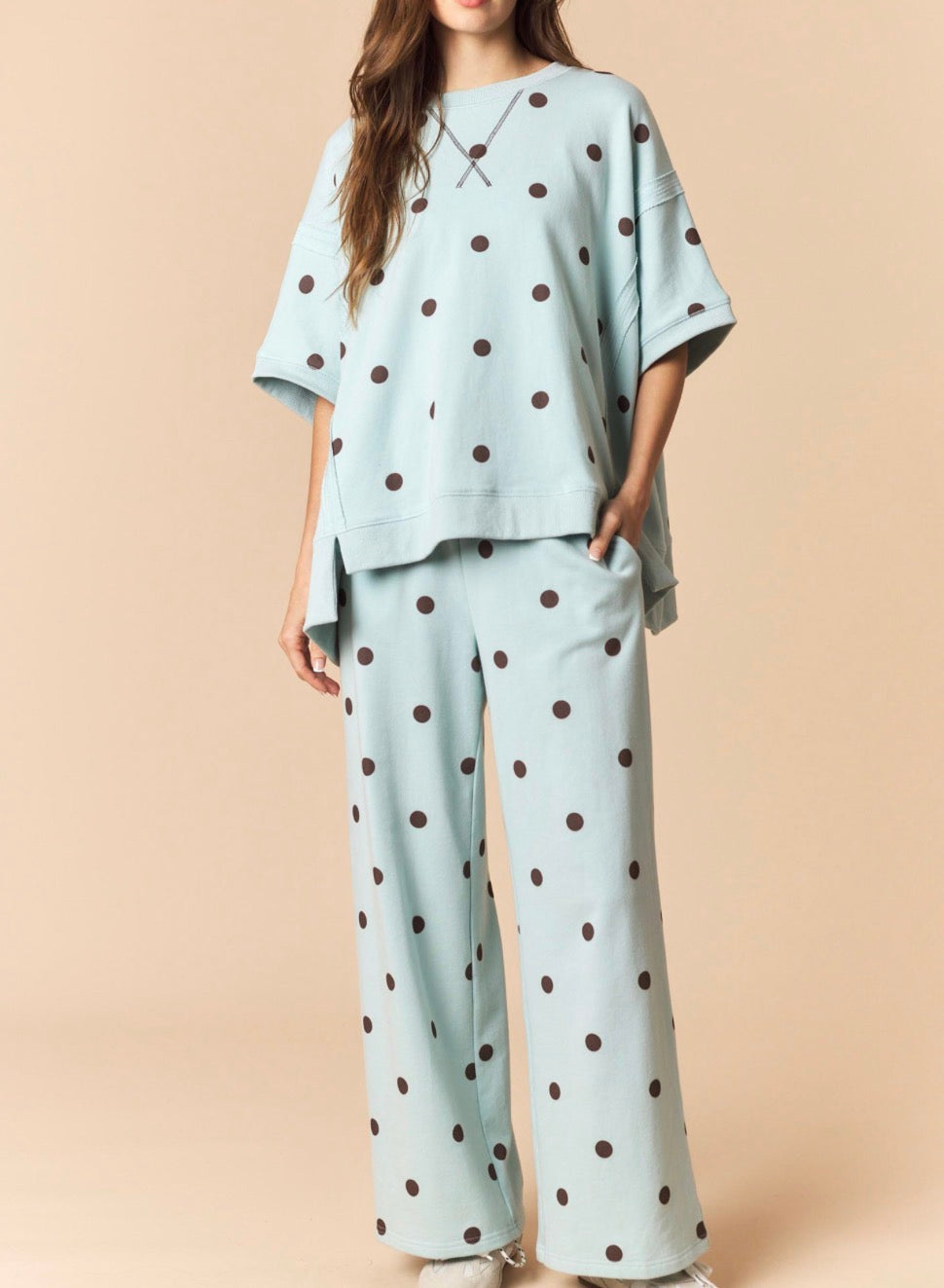 Serenity Polka Dot Lounge Set