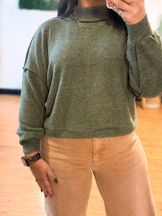 Seasonal Bliss Sweater, Olive