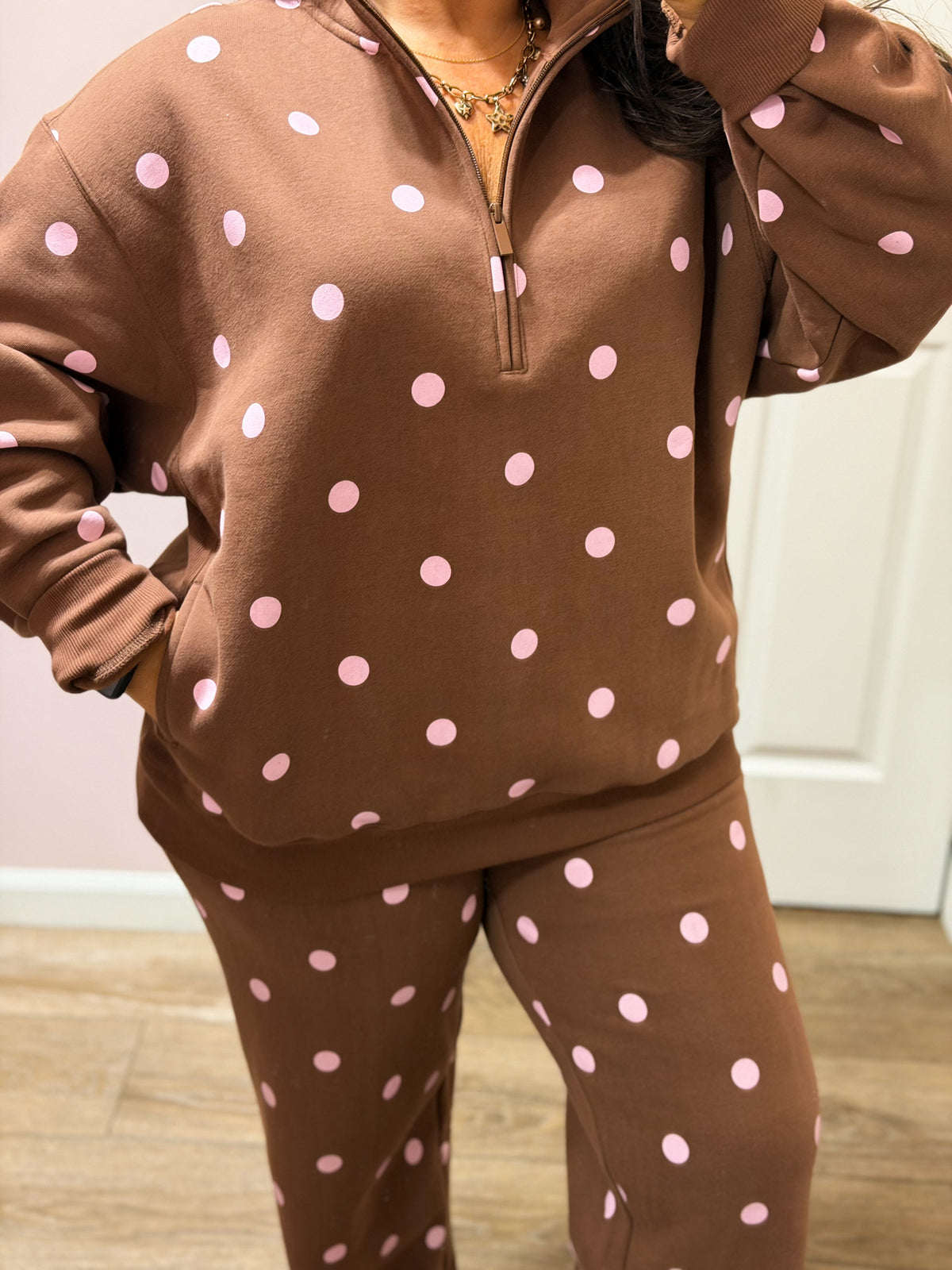 Morning Chill Polka Dot Set