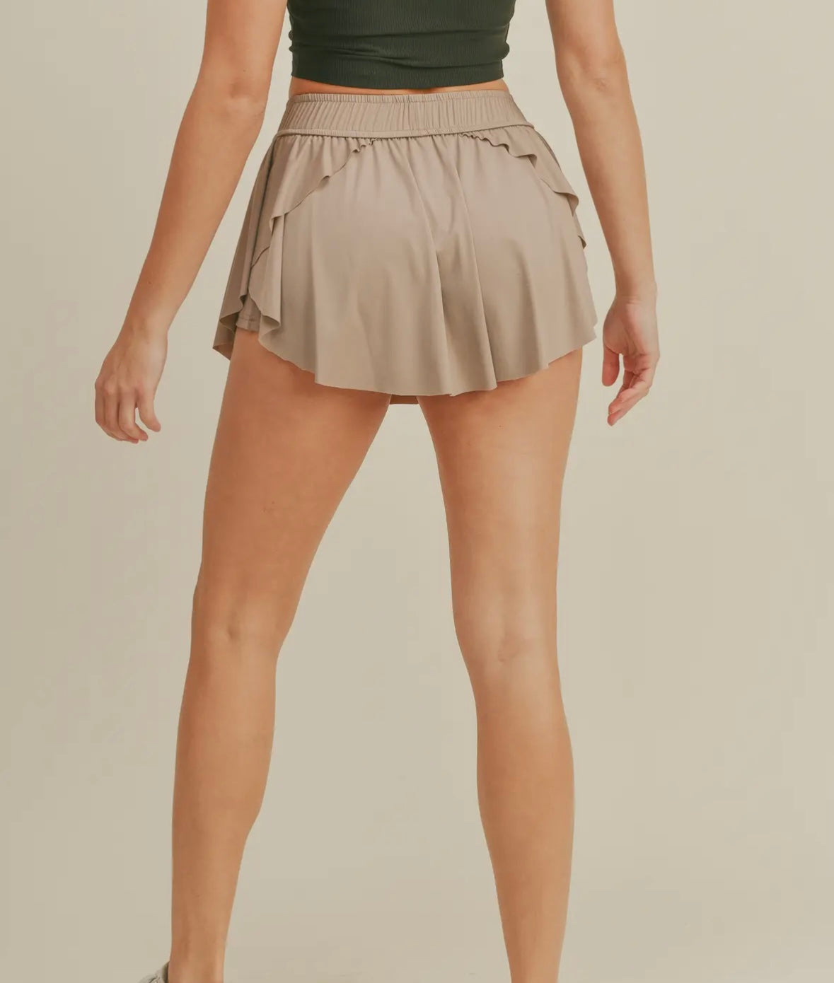 Playing Games Skort, Taupe