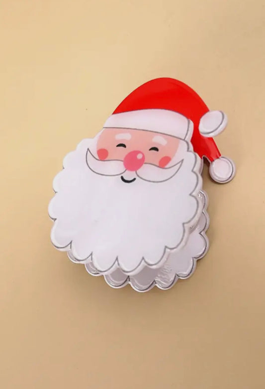 Santa Hair Claw Clip