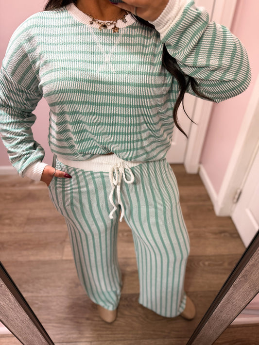 Pick Up Game Rib Striped Set