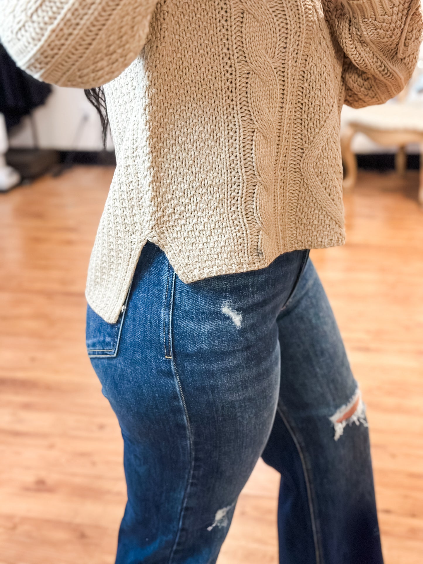 Classic Cable Knit Sweater