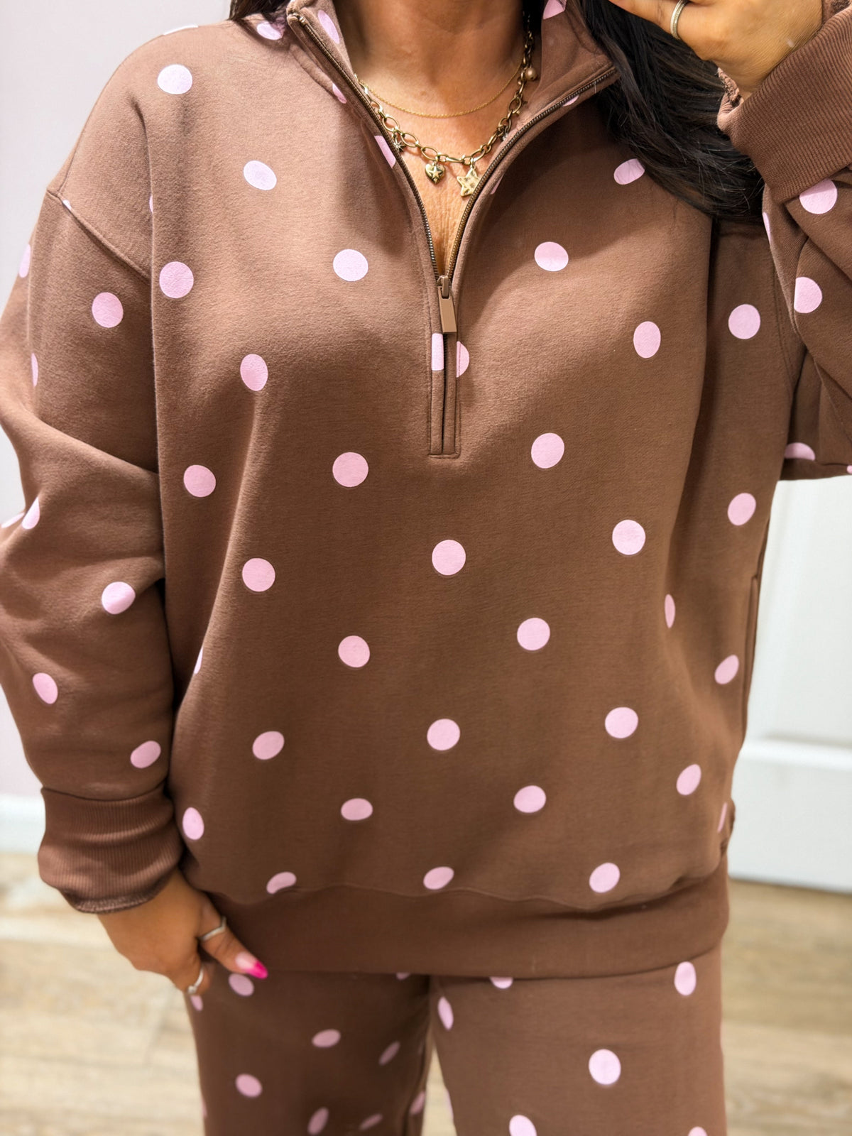 Morning Chill Polka Dot Set