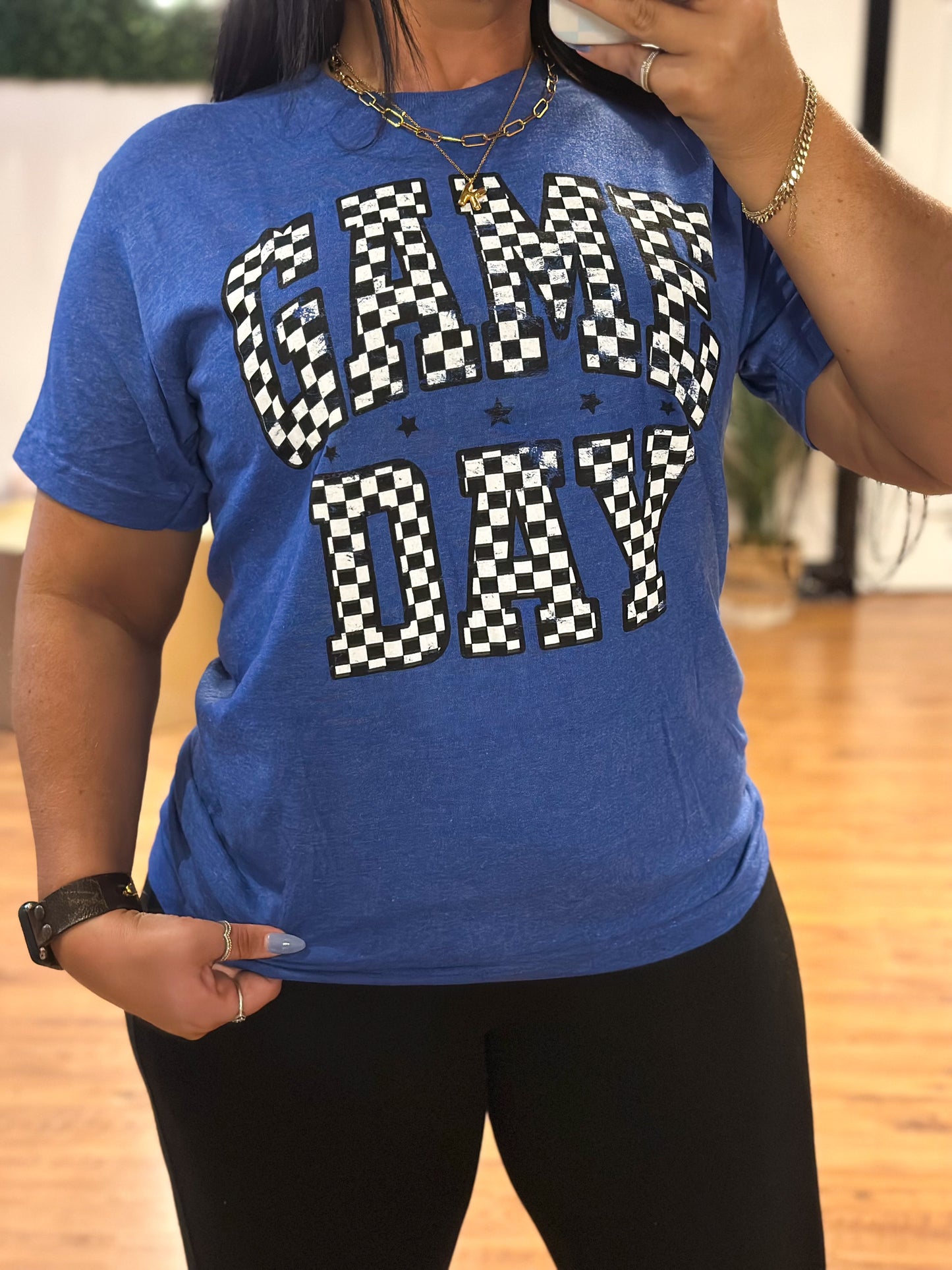 Checkered Game Day Tee