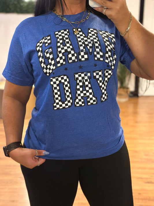 Checkered Game Day Tee