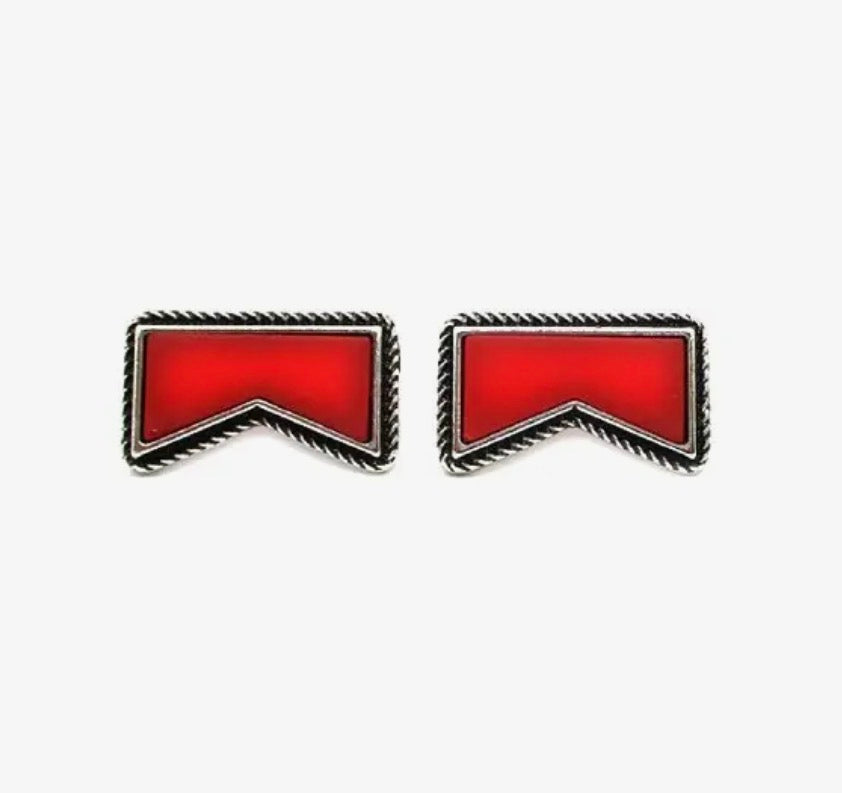 Cigarette Logo Stud Earrings