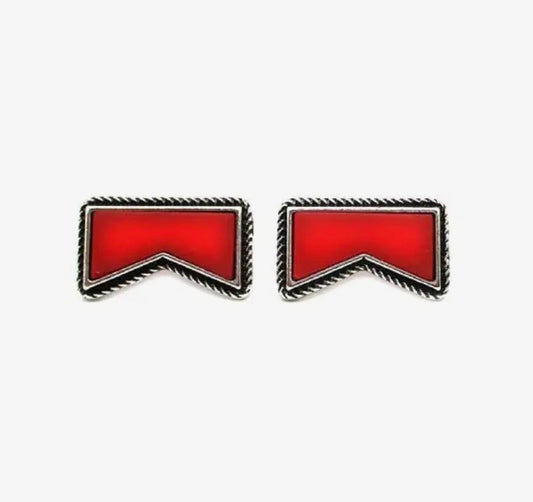 Cigarette Logo Stud Earrings
