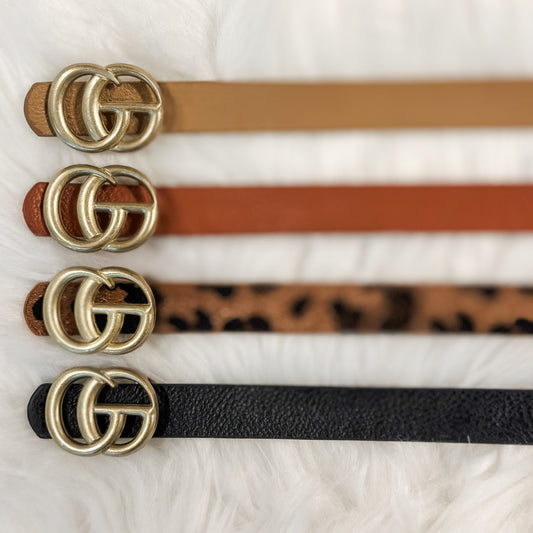 Double “G” Slim Belt