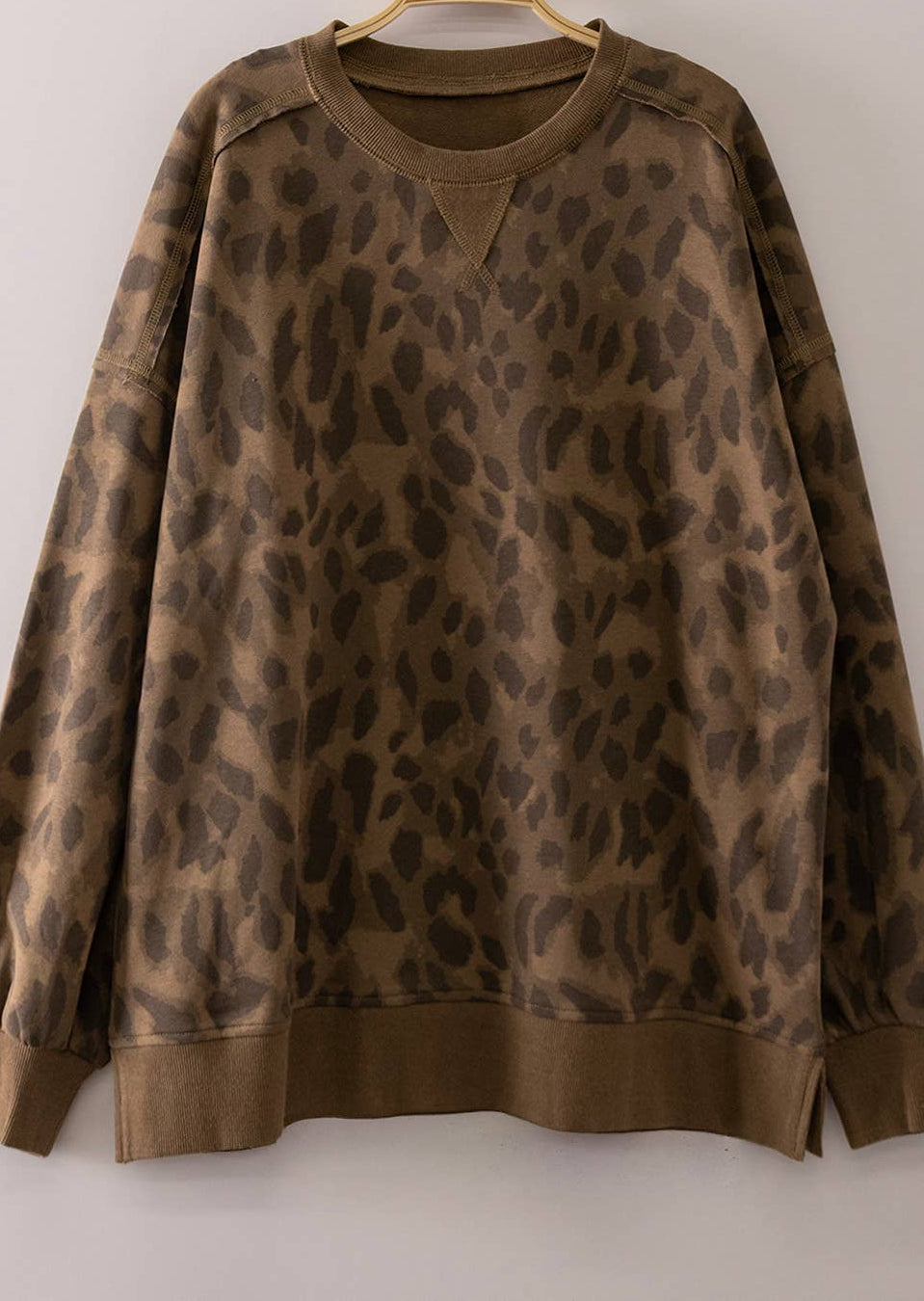 Abstract Leopard Crewneck