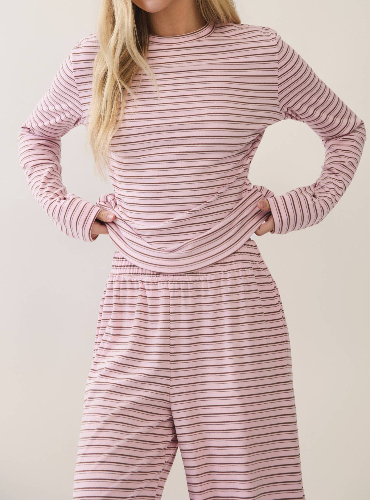 Weekend Drift Striped Lounge Set