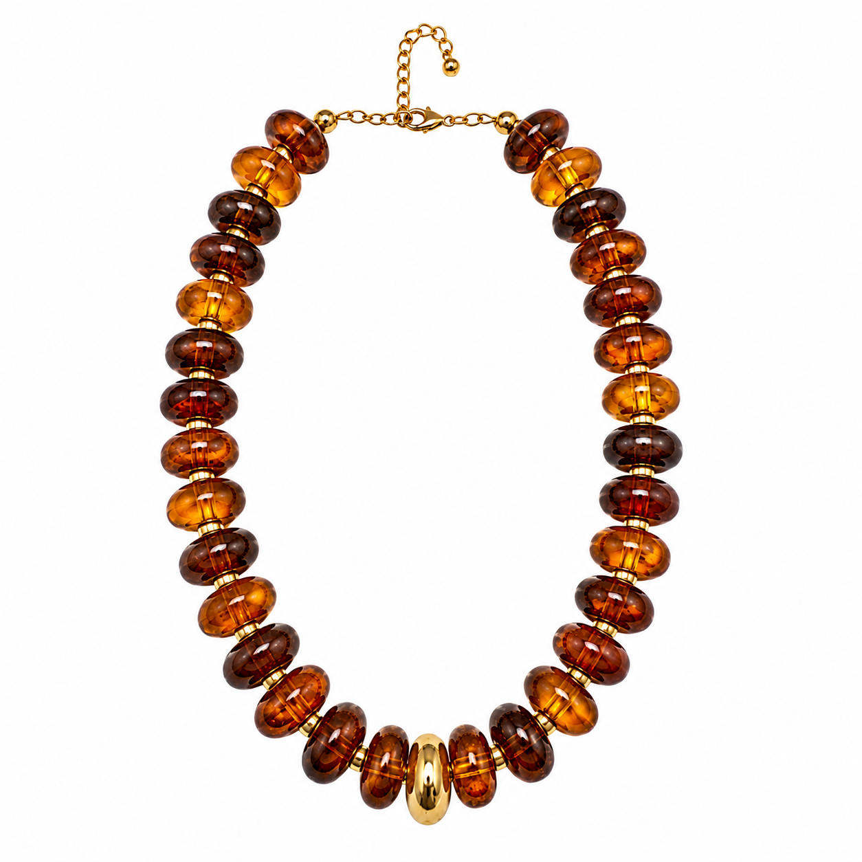 Gold Accent Candy Necklace