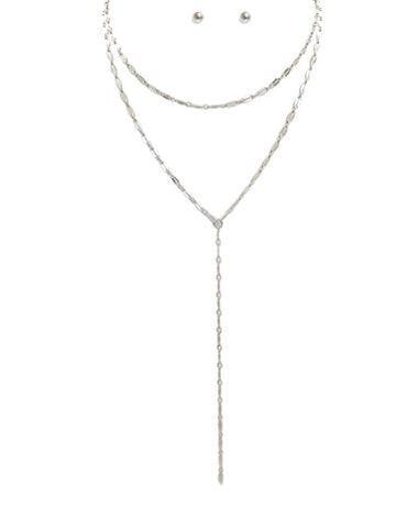 Y Neck Layered Necklace