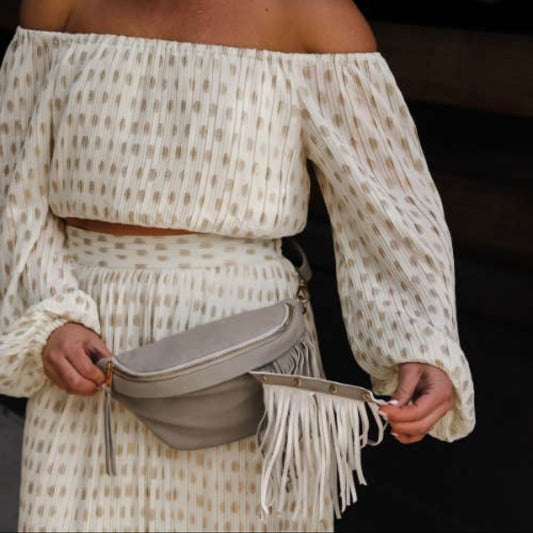 Detachable Fringe Sling Bag