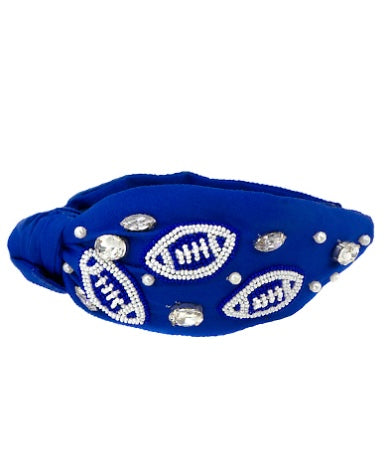 Football Beaded Headband