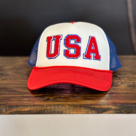 USA Patch Trucker Hat