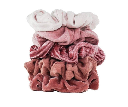 VELVET SCRUNCHIES 5PC SET