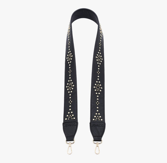 Studded Vegan Leather Guitar Strap