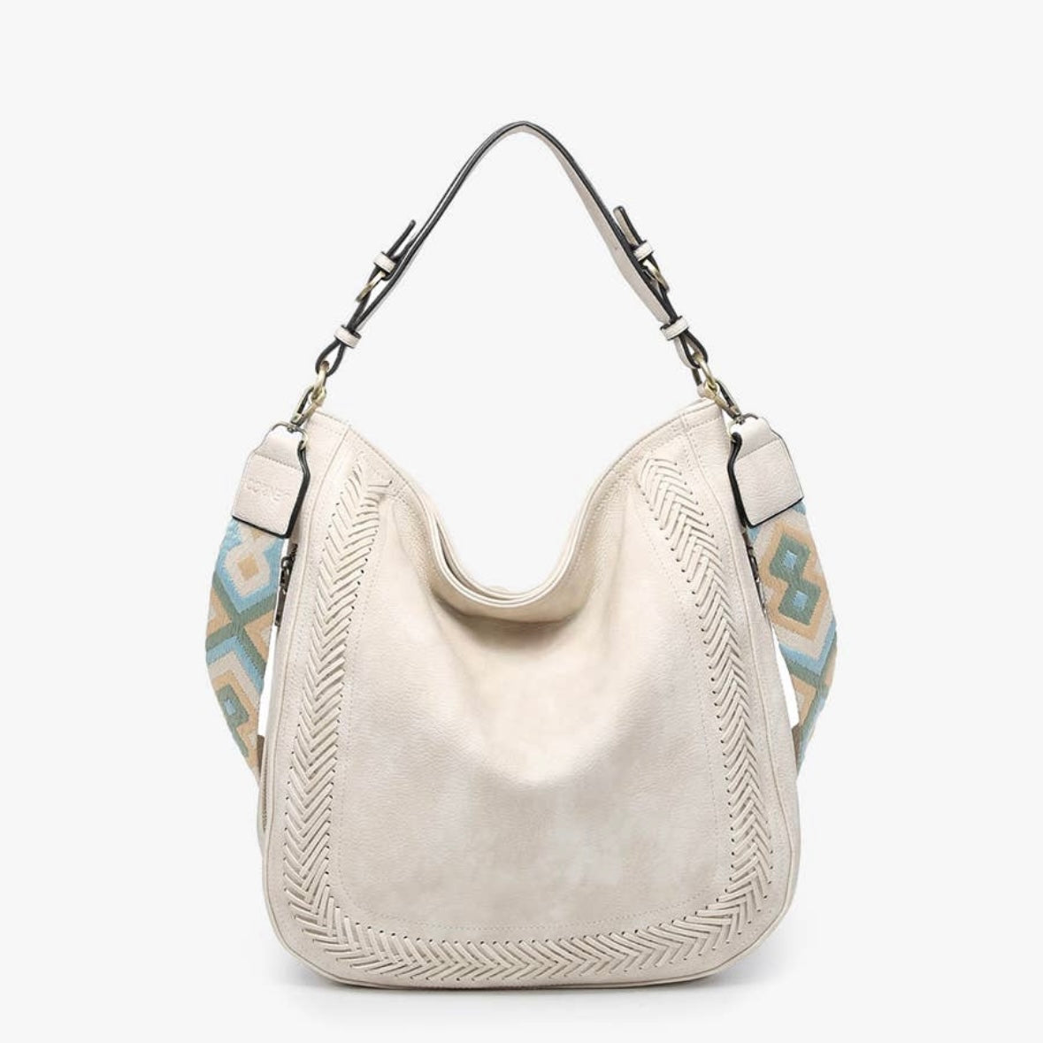 Aris Whipstitch Hobo/Crossbody w/ Guitar Strap